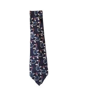 Gap Unique Tennis Tie Navy Blue Burgundy